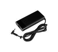 HP 90W AC adapter with 4.5mm connector Smart Power Factor Correction compatible with various HP notebook models.