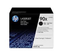 HP 90X 2-pack High Yield Black Original LaserJet Toner Cartridges