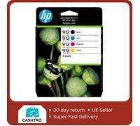 HP 912 4-pack BCMY Original Ink Cartridges [Minimum Exp: 06/2025]
