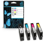 HP 912 4-pack Black/Cyan/Magenta/Yellow Original Ink Cartridges
