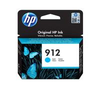 HP 3YL77AE 912 Original Ink Cartridge, Cyan, Single Pack