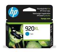 HP 920XL Cyan High-yield Ink Cartridge | Works OfficeJet 6000, 6500, 7000, 7500 Series | CD972AN