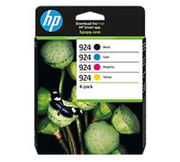 HP 924 Original Ink Cartridge 6C3Z1NE Black, Cyan, Magenta, Yellow Pack of 4 Multipack