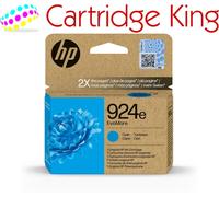 HP 924e Cyan Original Ink Cartridge, High Yield | Compatible with HP OfficeJet Pro 8120, 8130, yield 800 pages (4K0U7NE)