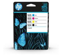 HP 934 Black/935 Cyan/Magenta/Yellow 4-pack Original Ink Cartridges Standard Yield Black Cyan Magenta Yellow Pigment-based ink Pigment-based ink 10 ml 4.5 ml