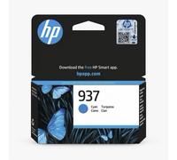 HP 937 Cyan Original Ink Cartridge - Works OfficeJet Pro 9120e, 9122e, 9125e, 9130e, 9132e, 9135e, 9720e, 9730e Printers