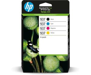 HP 937 ORIGINAL INK CART CMYK 4-PACK