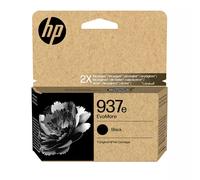 HP 937e EvoMore Black Original Ink Cartridge, High Yield | Compatible with OfficeJet Pro Series 9100, 9700, yield 2500 pages (4S6W9NE)