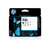 HP C4900A 940 Original Printhead, Black and Yellow, Pack of 1