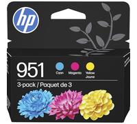 HP 951 Cyan, Magenta, Yellow Ink Cartridges | Works OfficeJet 8600, OfficeJet Pro 251dw, 276dw, 8100, 8610, 8620, 8630 Series | Eligible for Instant Ink | CR314FN, Combo 3-Pack
