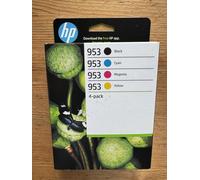 HP 953 4-Pack Genuine Ink Cartridges Black Cyan Magenta Yellow. New. BNIB