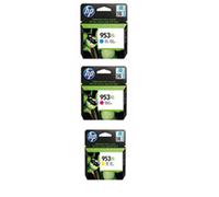 HP 953XL Multipack - 3 Ink Cartridges Pack (Cyan Magenta Yellow)