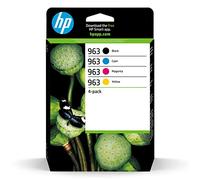 HP 963 Black/Cyan/Magenta/Yellow Original Ink Cartridges 4-Pack