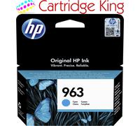 HP 3JA23AE Original HP 963 Standard Capacity Cyan Ink Cartridge - 3JA23A