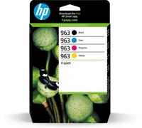 HP 963 Original Black ,Cyan ,Magenta, Yellow Combo 4 Pack (6ZC70AE)