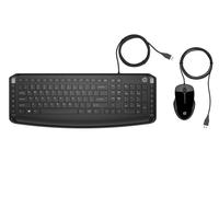HP 9DF28AA#ABF Wired Keyboard Mouse 250 FR