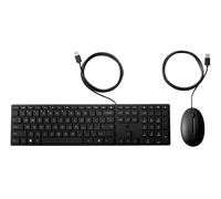HP USB 320MK Wired Keyboard & Mouse Set - BEL