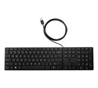 HP - 320K Wired Keyboard - Black (Nordic)