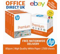 HP A4 80gsm Premium White Office Printer Copier Paper 2500 sheets 5 ream Box+24h