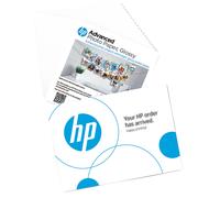 HP Advanced Photo Paper, Glossy, 65 lb, 5 x 5 in. (127 x 127 mm), 20 sheets