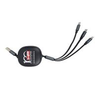 HP Autozubehör 20511 Charging Cable 3in1 Black USB-C Apple 8 Pin Micro-USB