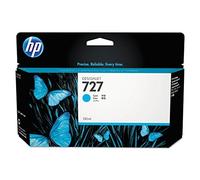 HP 727 B3P19A Cyan 130-ml Genuine HP DesignJet Ink Cartridge with original HP Ink, for HP DesignJet T2500, T1500 & T900 Series Large Format Plotter Printers and HP 727 DesignJet Printhead