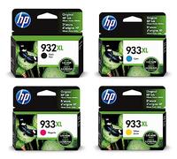 HP C2P42AE 932XL/933XL High Yield Original Ink Cartridges, Black/Cyan/Magenta/Yellow, Multipack