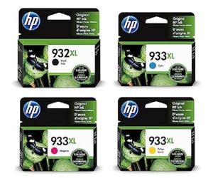 HP C2P42AE 932XL/933XL High Yield Original Ink Cartridges, Black/Cyan/Magenta/Yellow, Multipack