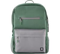 HP Campus Backpack 7J595AA Rain-repellant Padded Pockets Green/Grey