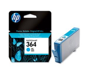 HP CB318EE#231 Original HP 364 Standard Yield Cyan Ink Cartridge - CB318E