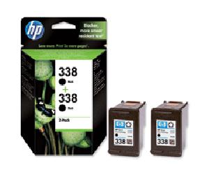 HP CB331EE#301 Original HP 338 Standard Yield Twin Pack Vivera Black Ink Cartridges - CB331E