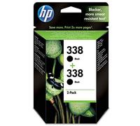 HP CB331EE#301 Original HP 338 Standard Capacity Twin Pack Vivera Black Ink Cartridges - CB331E