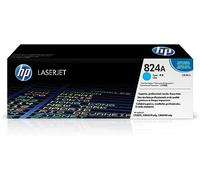 HP CB381A 824A Original LaserJet Toner Cartridge, Cyan, Single Pack