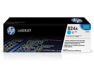 HP CB381A 824A Original LaserJet Toner Cartridge, Cyan, Single Pack