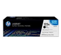 HP CB540AD/125A Toner cartridge black twin pack. 2x2.2K pages/5% Pack=