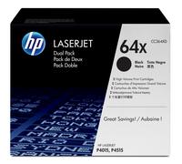 HP CC364XD/64XD Toner cartridge black twin pack. 2x24K pages ISO/IEC 1