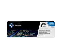 HP CC530A 304A Original LaserJet Toner Cartridge, Black, Single Pack