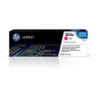 HP CC533A 304A Original LaserJet Toner Cartridge, Magenta, Single Pack