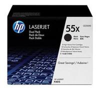 HP CE255XD 55X High Yield Original LaserJet Toner Cartridges, Black, Multipack
