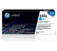 HP CE271A 650A Original LaserJet Toner Cartridge, Cyan, Single Pack