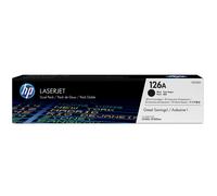 Genuine HP 126A Dual Pack Laserjet Toner Cartridge - CE310AD - Black
