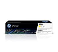 HP CE312A 126A Original LaserJet Toner Cartridge, Yellow, Single Pack , Standard