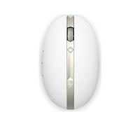 HP Ceramic White Spectre 700 Wireless Bluetooth Rechargeable Mouse with Blue LED, 800 1200 1600 DPI Switching, 4 Way Scrolling, Pair with Up To 4 Devices