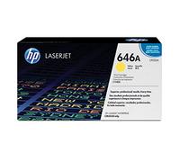 HP CF032A 646A Original LaserJet Toner Cartridge, Yellow, Single Pack