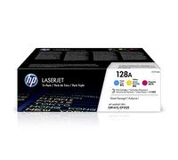 HP 128A Cyan/Magenta/Yellow Laserjet Toner Cartridges (Pack of 3) CF371AM