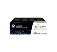 HP 125A Tri-pack Toner cartridge - 3-pack Yellow, cyan, magenta