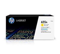 HP CF452A 655A Original LaserJet Toner Cartridge, Yellow, Single Pack