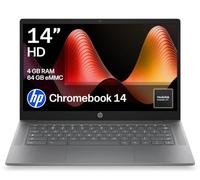 HP Chromebook 14" | 1366 x 768 pixels | MediaTek | 4GB 64GB eMMC | Anti-glare panel Fast Charge | Dual speakers | Camera shutter True Vision HD Camera | 14a-nm0012sax