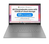 HP Chromebook 14a-ne1000na Intel Celeron N4500 4GB RAM 64GB eMMC 14" HD ChromeOS Laptop