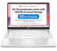 HP Chromebook 14" Laptop PC 14a-nd0001sa, AMD 3015Ce, 4GB RAM, 64GB SSD, HD, White